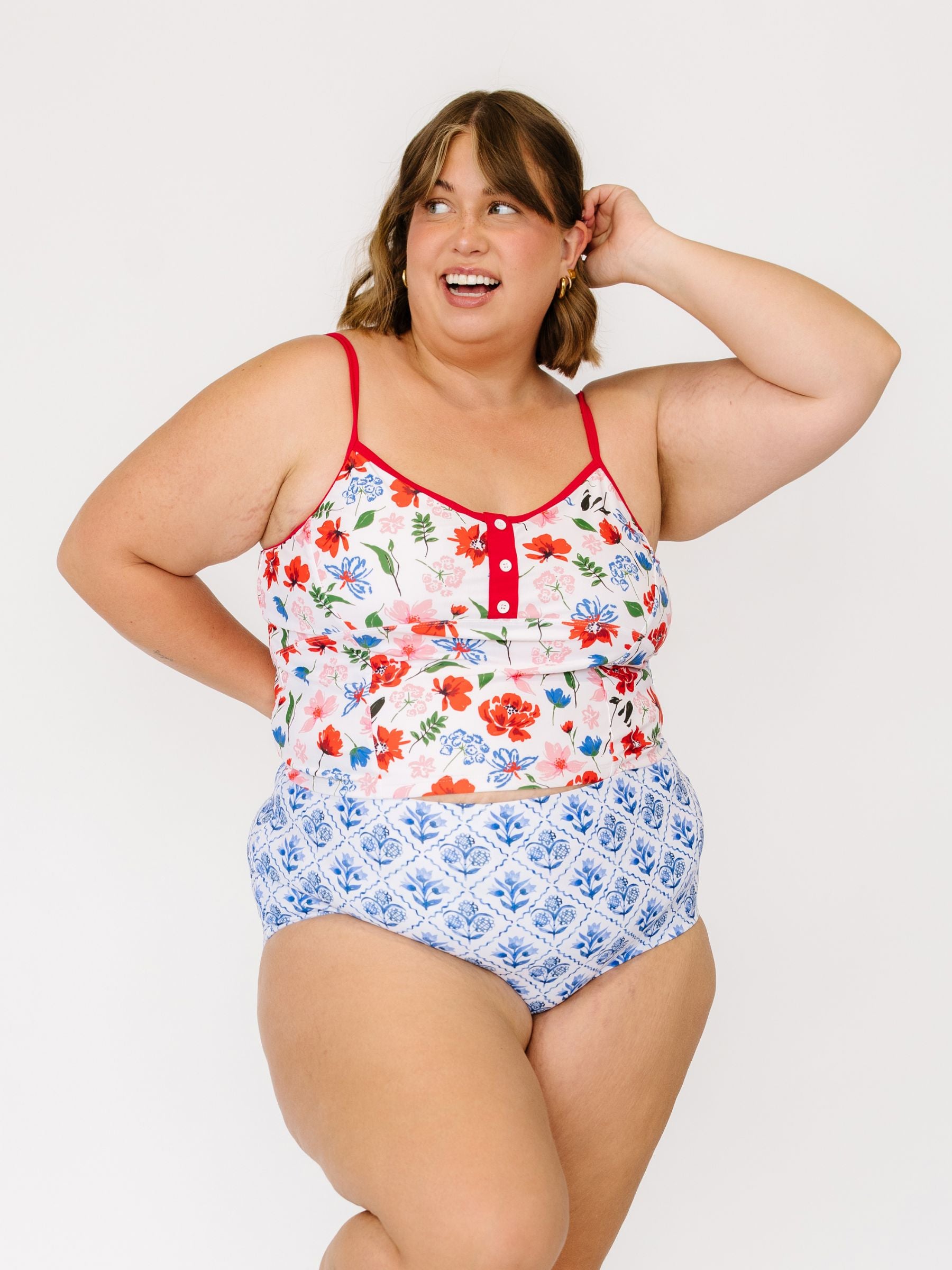 Americana / Betsy Reversible Ultra High-Waist Bottom