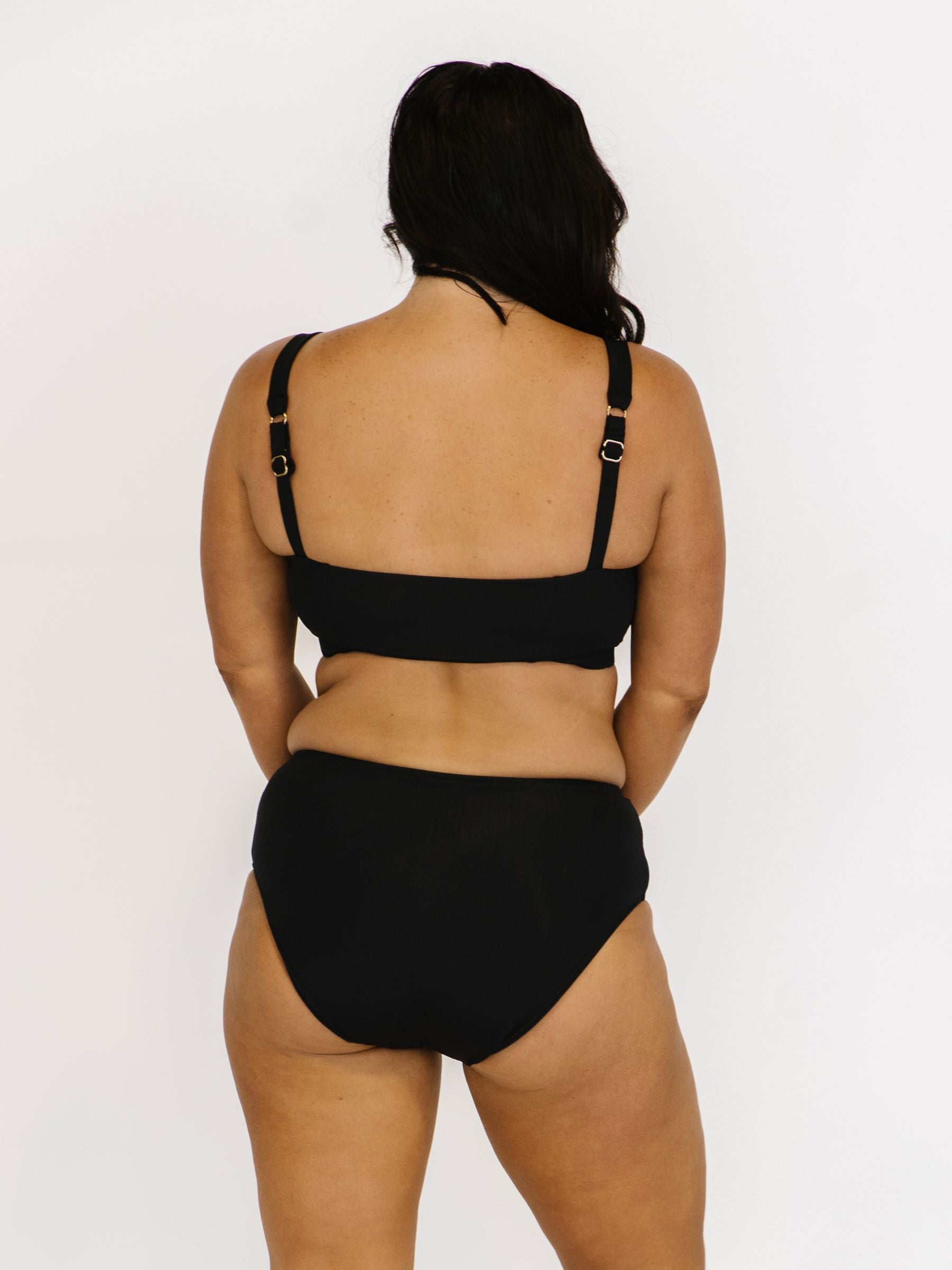 Black Mid-Waist Bottom