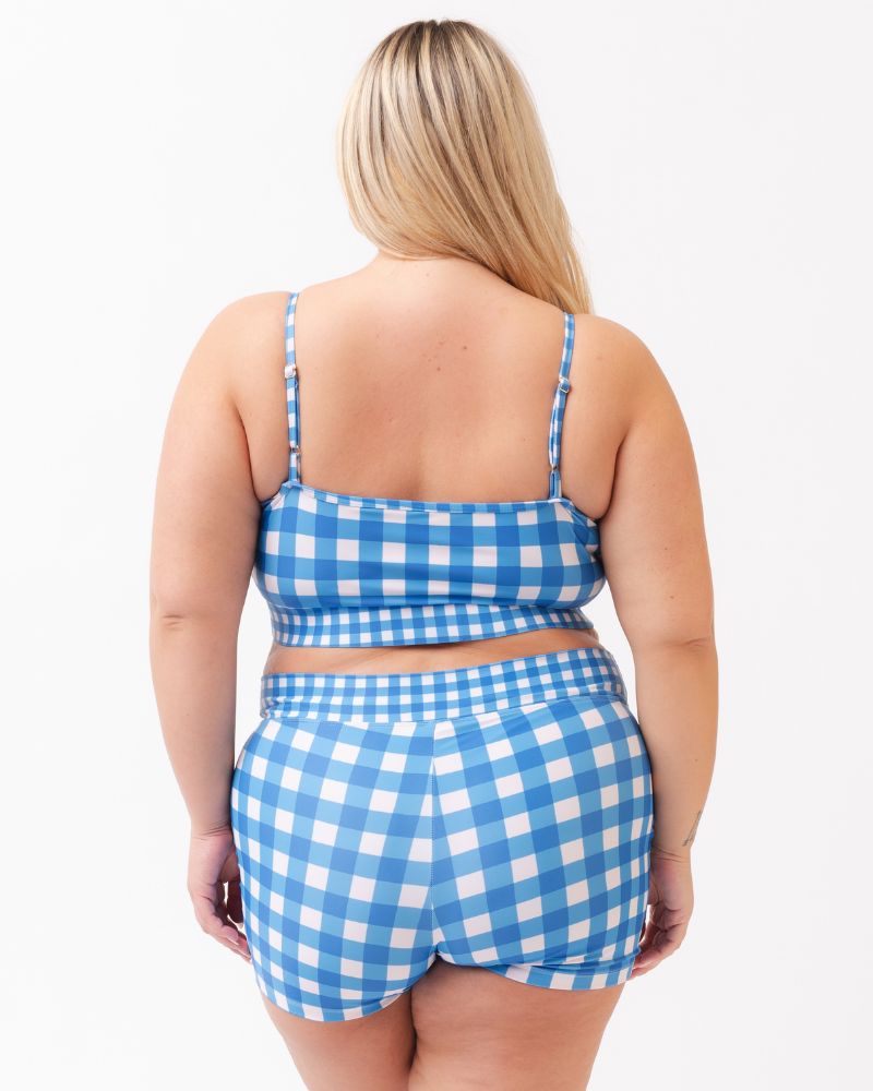 Blue Gingham Boy Short