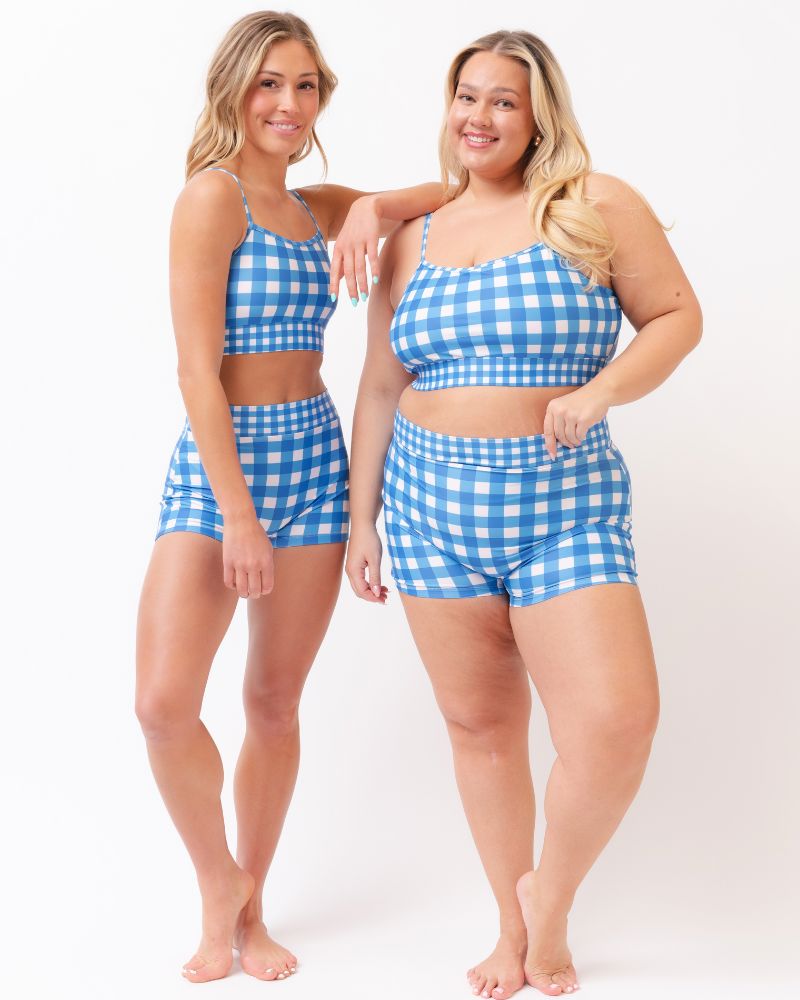 Blue Gingham Bralette