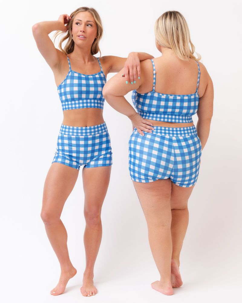 Blue Gingham Bralette