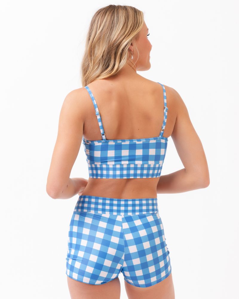 Blue Gingham Boy Short