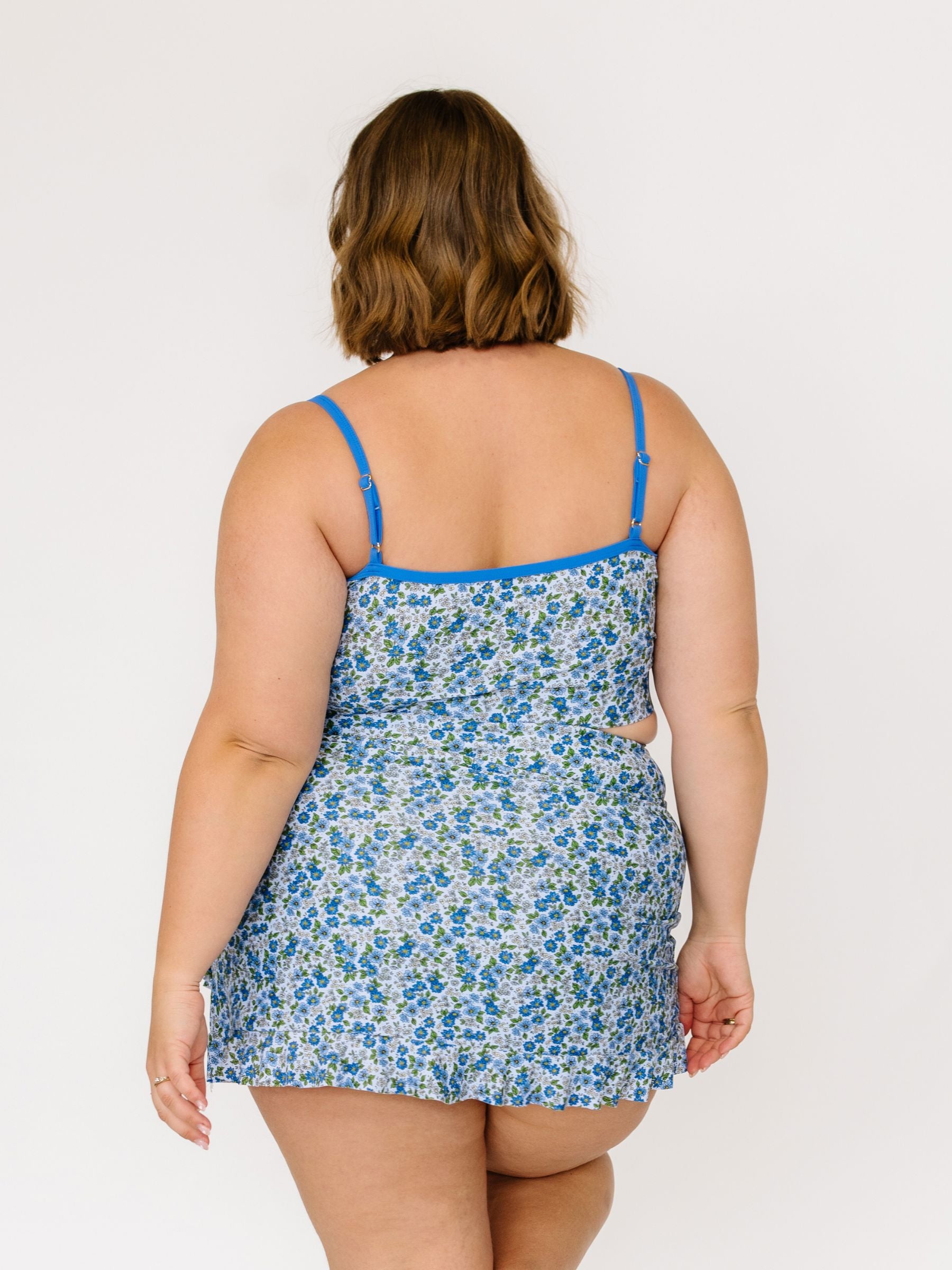 Cornflower Ruffle Skirt w/ Bottoms