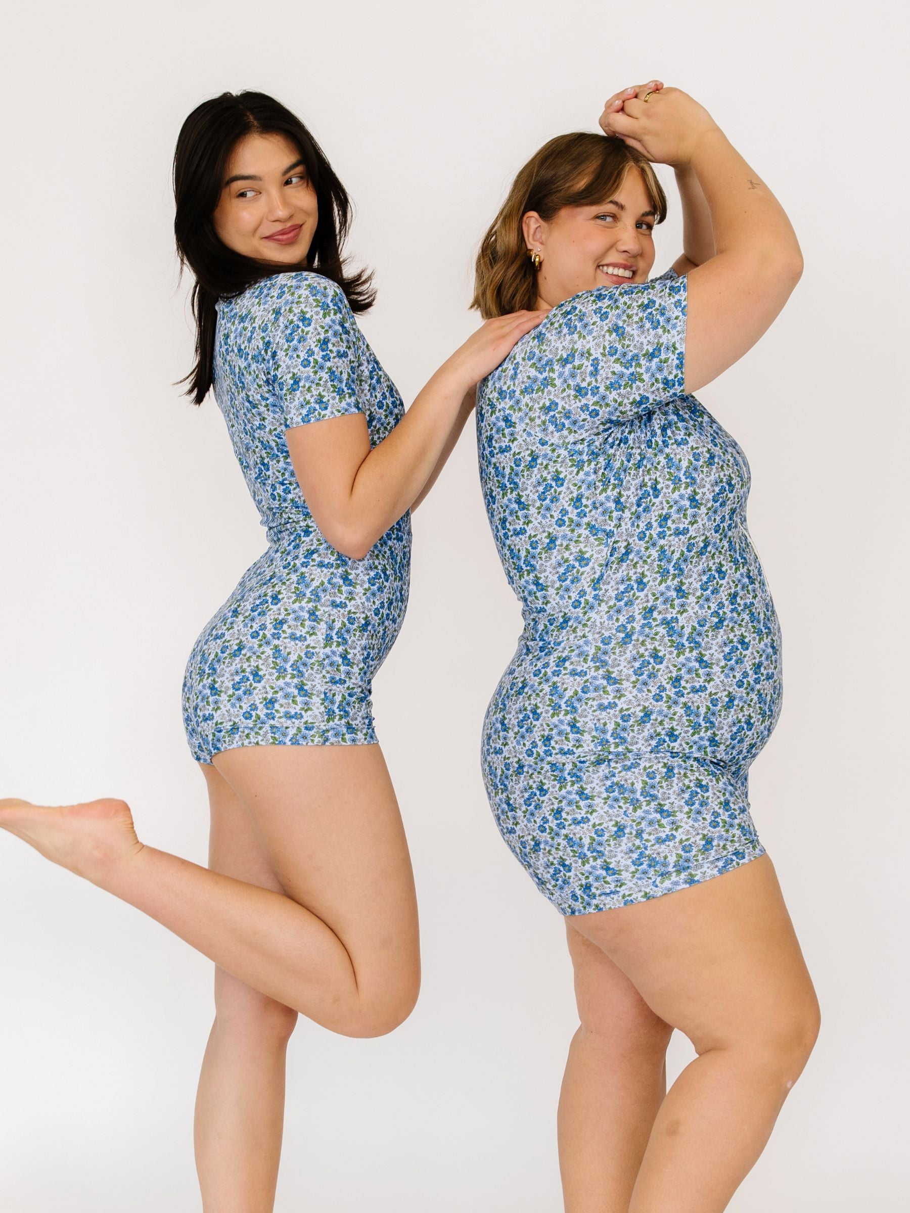 Cornflower Rash Guard One-Piece