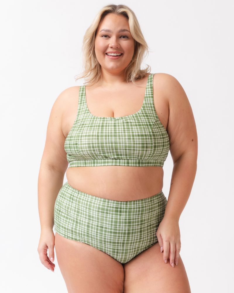 Forage Floral / Fern Gingham Reversible Ultra High-Waist Bottom