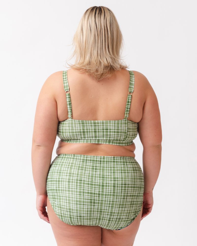 Forage Floral / Fern Gingham Reversible Ultra High-Waist Bottom