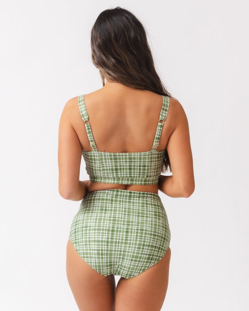 Forage Floral / Fern Gingham Reversible Ultra High-Waist Bottom
