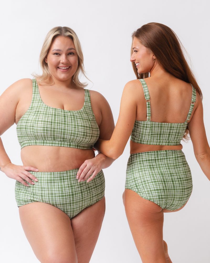 Forage Floral / Fern Gingham Reversible Ultra High-Waist Bottom