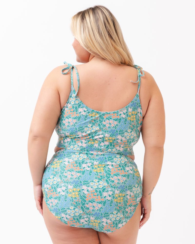 Little Meadow / Emerald Reversible Ultra High-Waist Bottom