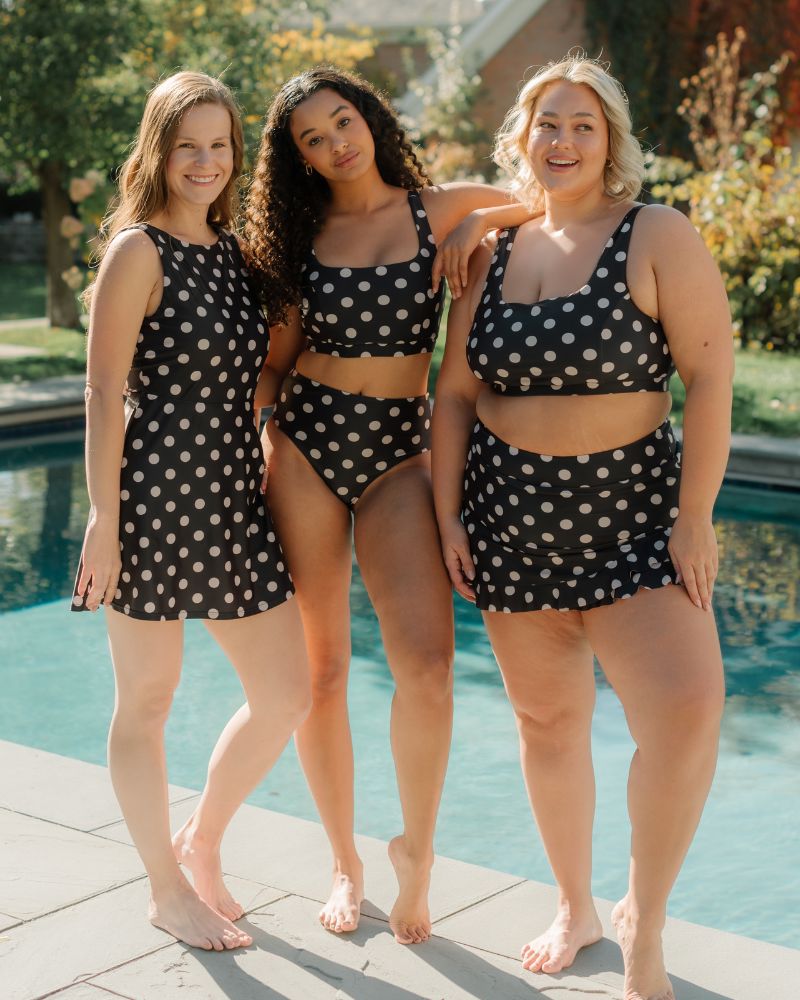 Retro Dot Scoop Bralette