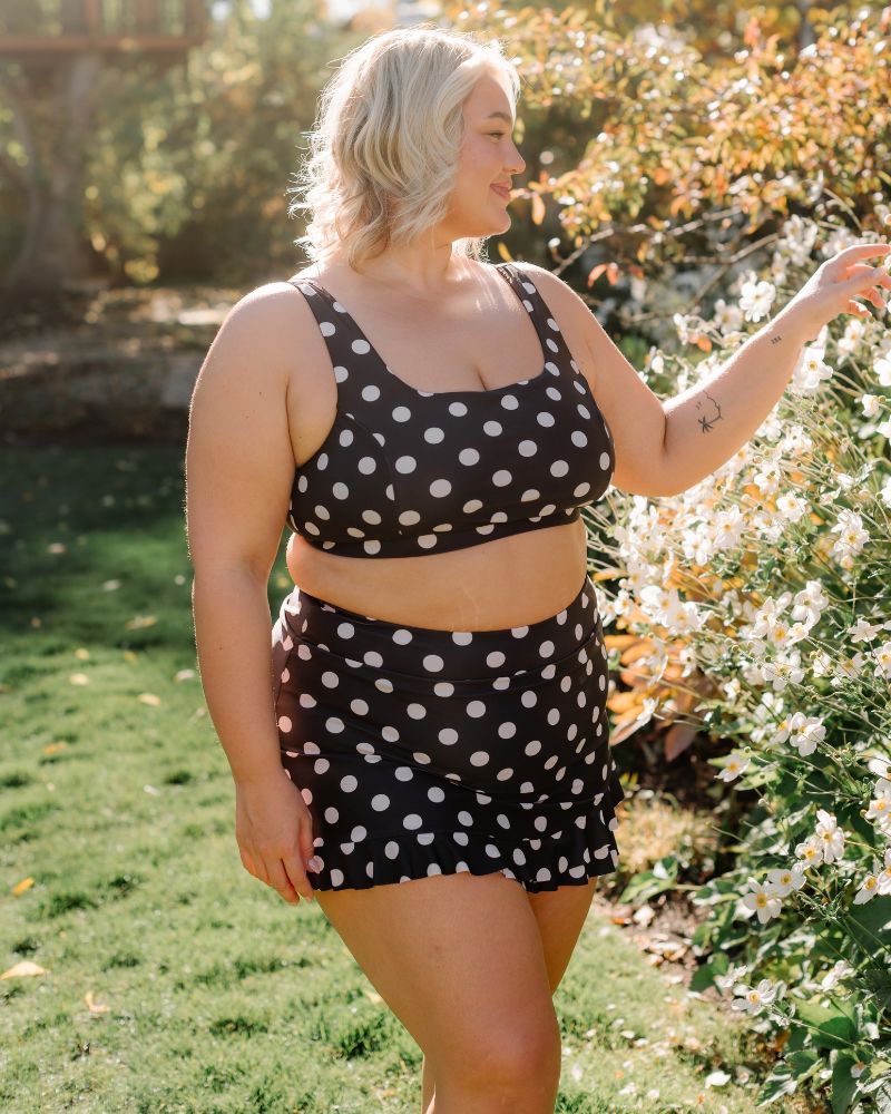 Retro Dot Scoop Bralette