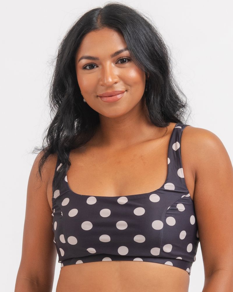 Retro Dot Scoop Bralette