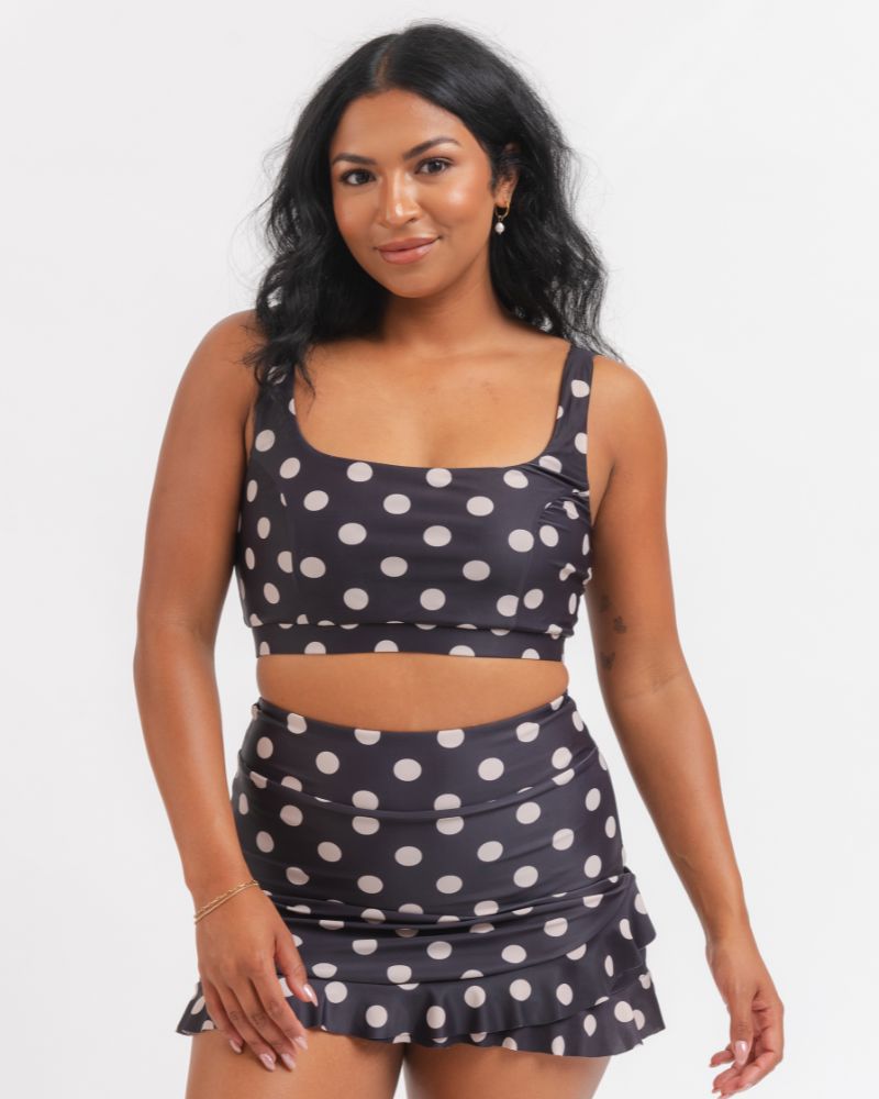 Retro Dot Scoop Bralette