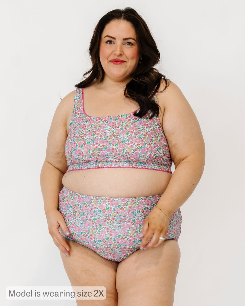 Whimsy Floral Scoop Bralette