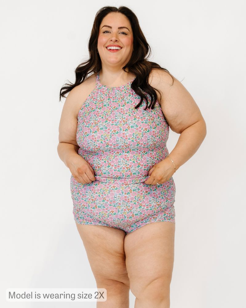 Whimsy Floral Retro Boy Short