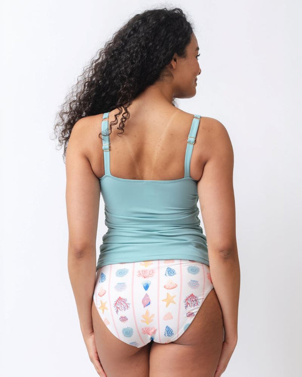 Pierced Shell Swim Bottoms (1X)